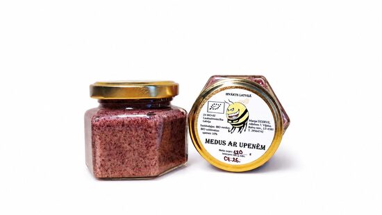 Organic honey with berries 0.120kg
