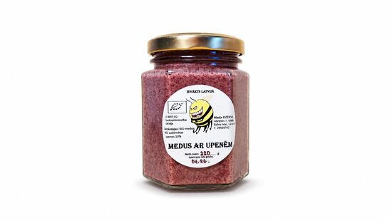Organic honey with berries 0.220kg