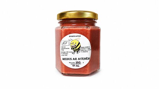 BIO honey with raspberries 0.220kg