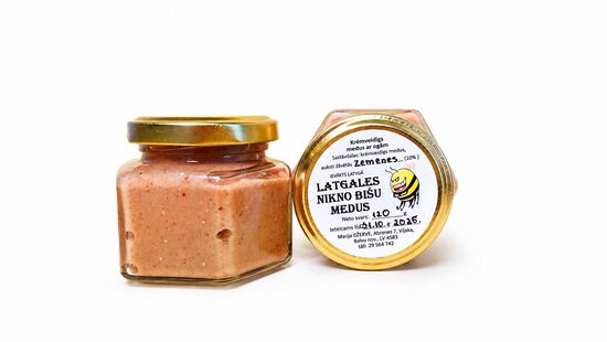BIO honey with strawberries 0.120kg