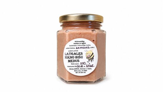 BIO honey with strawberries 0.220kg