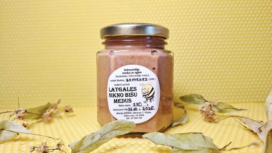 Medus ar zemenēm  0,220kg 